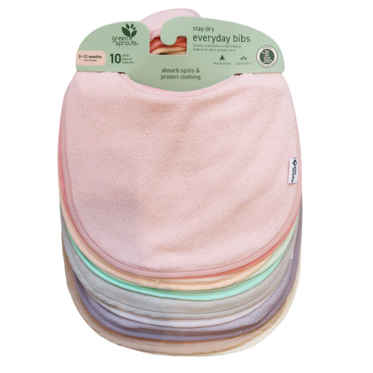 Pack 10 Baberos Impermeable Rosas Pastel