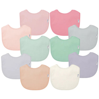Pack 10 Baberos Impermeable Rosas Pastel