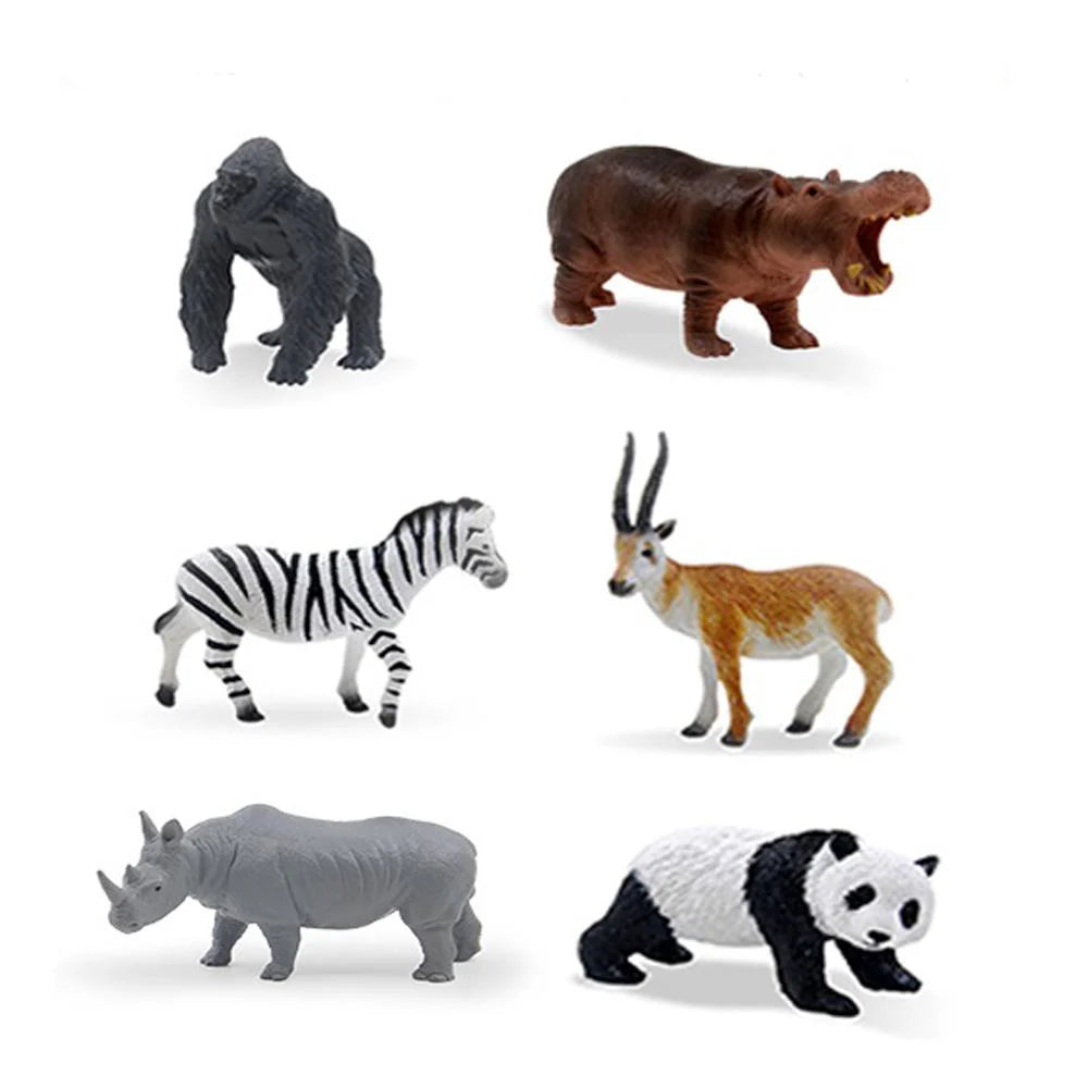 Set Figuras de Animales Salvajes 6 Pcs