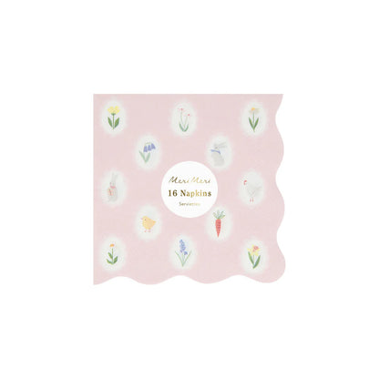 Servilletas camafeos de Pascua pequeñas