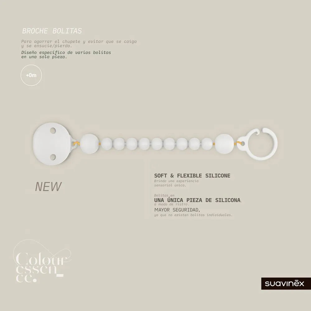 Portachupete Pelotas Silicona Rosa