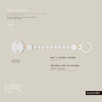 Portachupete Pelotas Silicona Rosa