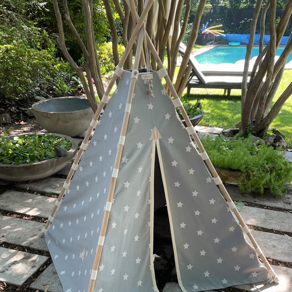 Carpas Tipi Gris Estrellas