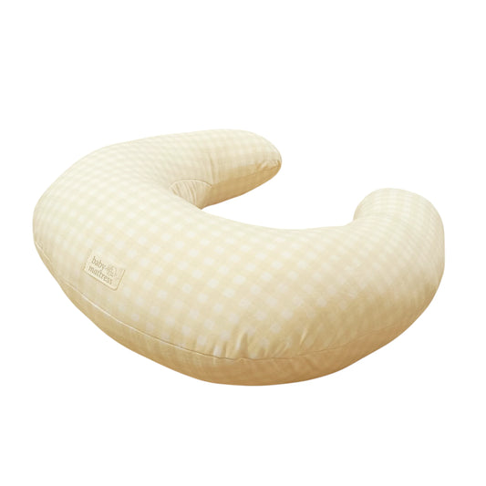 Cojín lactancia y juego Vichy Amarillo