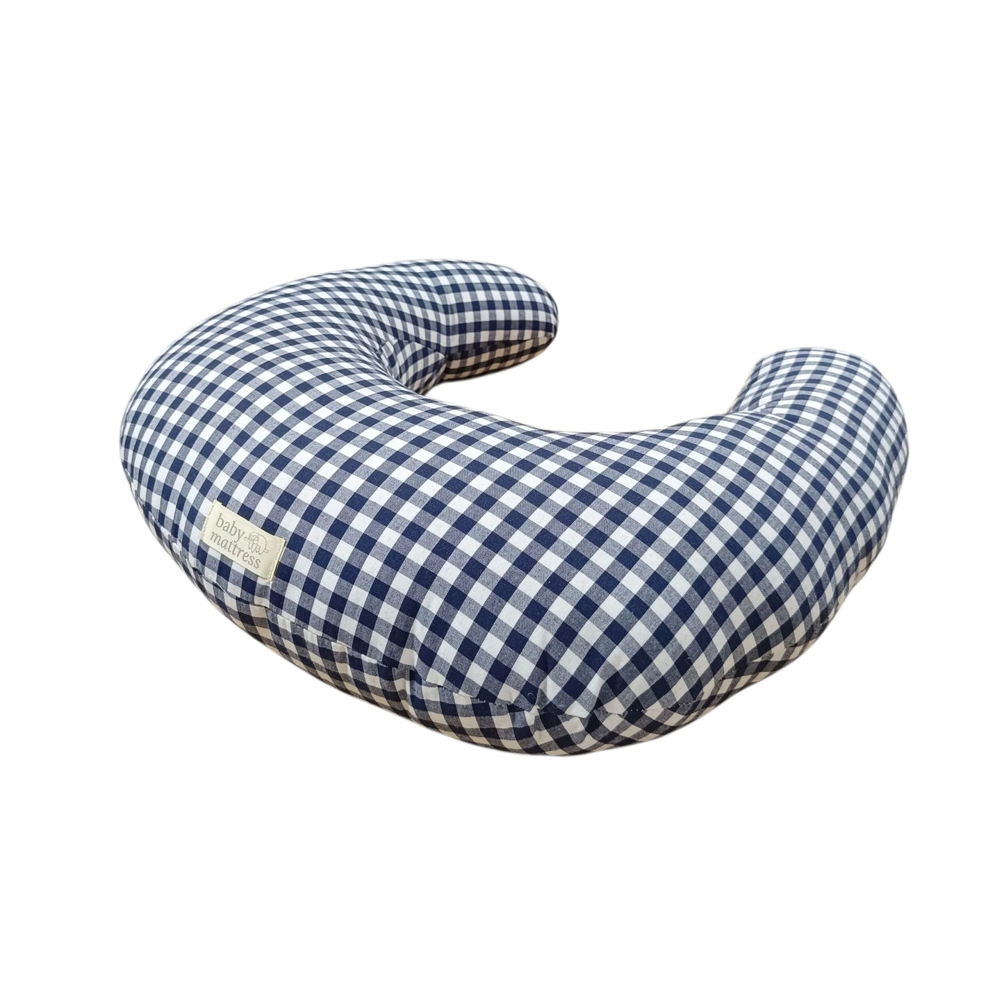 Cojín lactancia y juego Vichy Azul