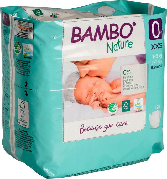 Pañal ECO 0 Prematuro (1-3 Kg) x24