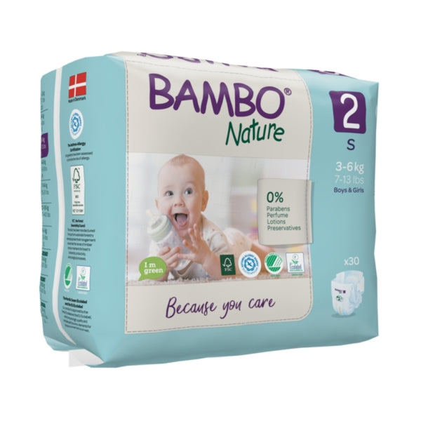 Pañal Bambo Ecológico 2 (3-6 Kg) x30