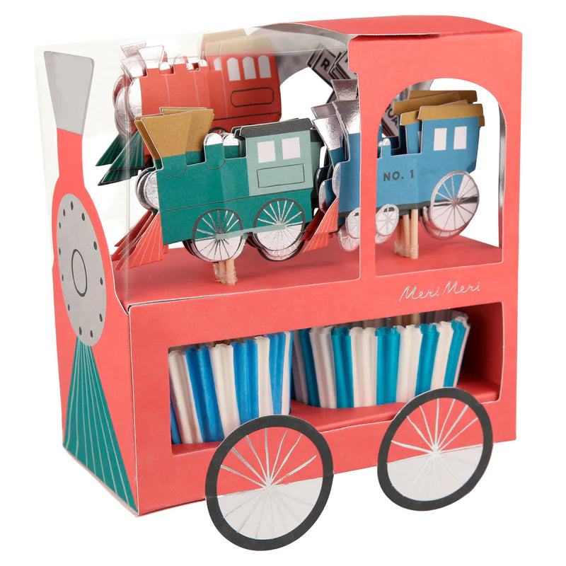 Kit para cupcakes - trenes