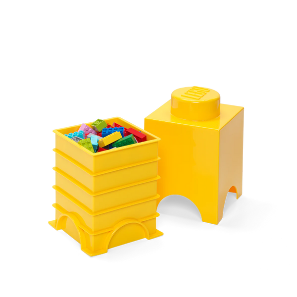 Contenedor LEGO 1 Cuadrado Amarillo