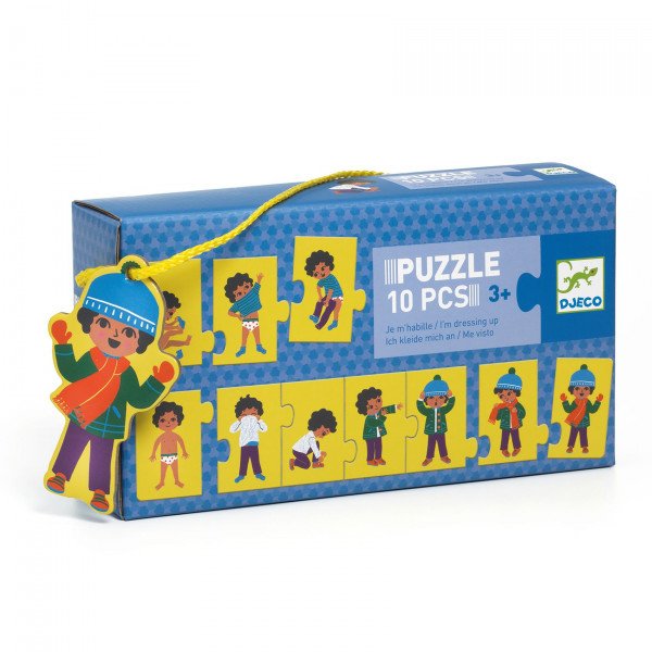 Puzzle Trío Educativo frise I'm dressing up