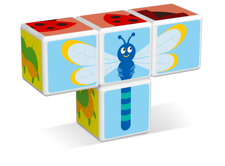 Cubos Magnéticos Magicube Insectos (4 piezas)