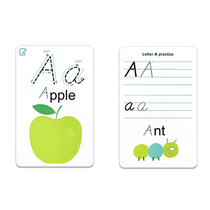 Tarjetas Flash Cards Abecedario Borrables