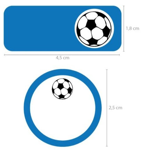 Etiquetas para marcar Ropa diseño Futbol