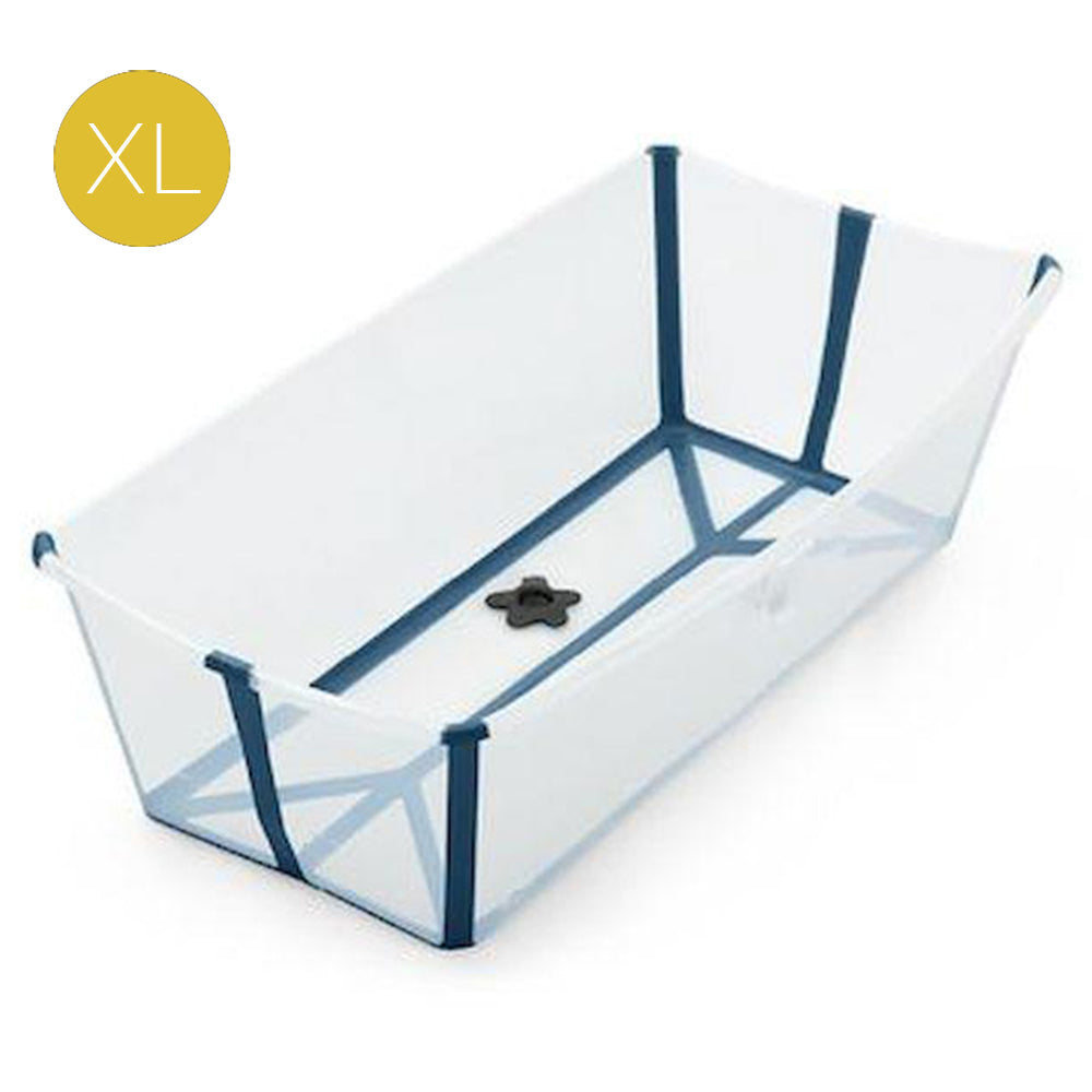 Tina Plegable XL Flexibath Transparent Blue Stokke