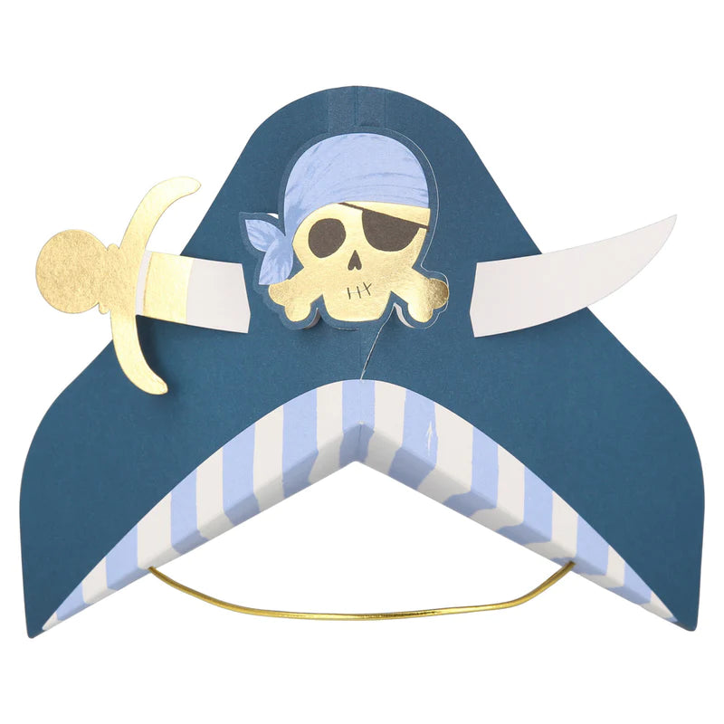 Gorros de pirata azules