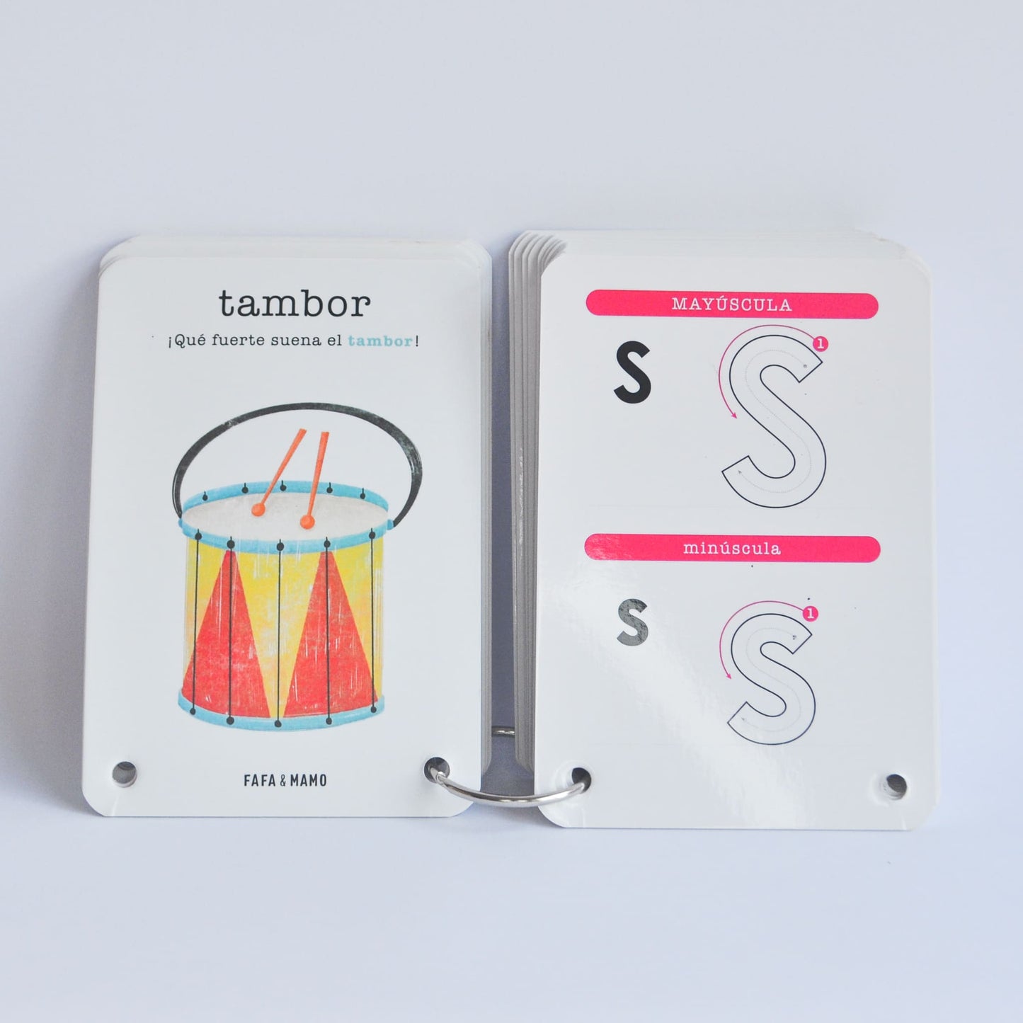 Tarjetas Flash cards Abecedario