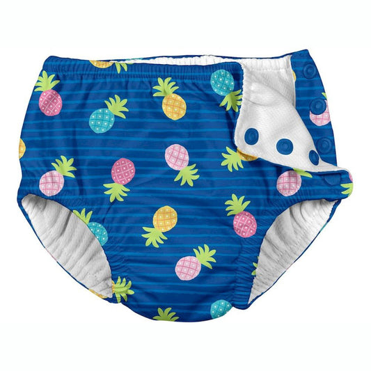 Traje de Baño con Pañal Zunga Azul Piña