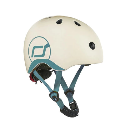 Casco Para Niños Ajustable Gris