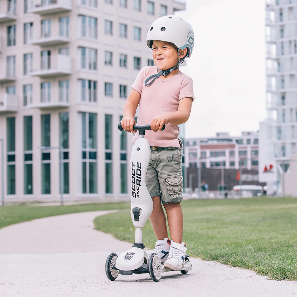 Casco Para Niños Ajustable Gris