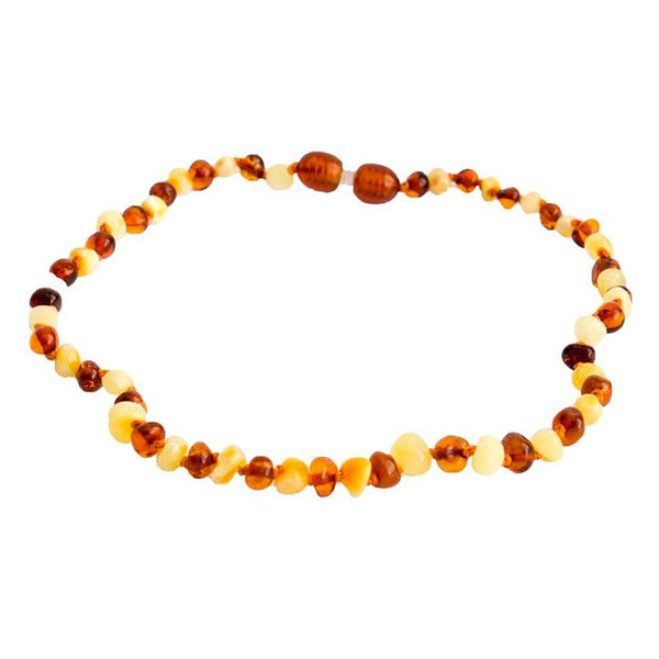 Collar De Ámbar Báltico Para Bebé Bicolor