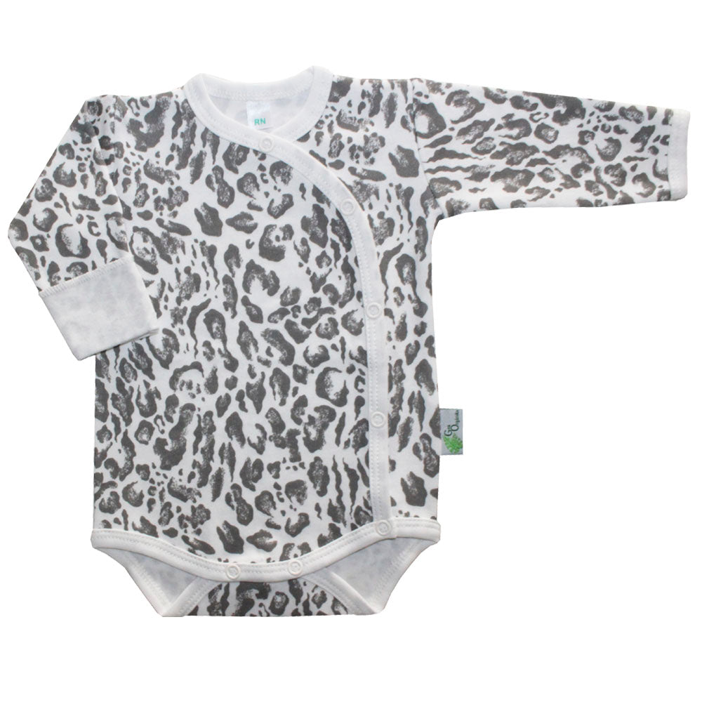 Body kimono Leopardo Blanco