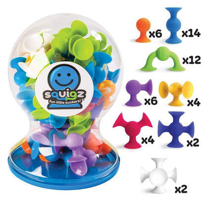 Juego de Chupones Squigz Deluxe Set 50 Pcs