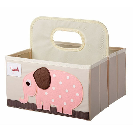 Organizador De Pañales Caddy Elefante Rosado