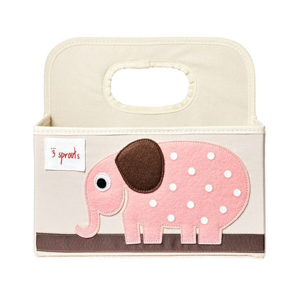 Organizador De Pañales Caddy Elefante Rosado