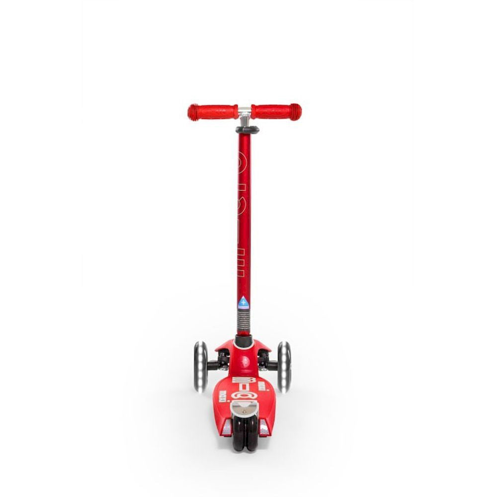 Scooter Maxi Micro Deluxe Led Rojo
