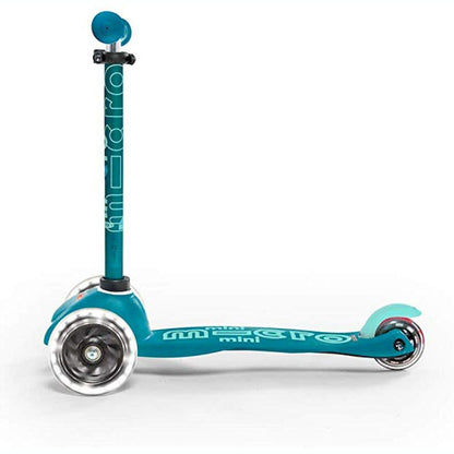 Scooter Mini Micro Deluxe Aqua con Luz Led