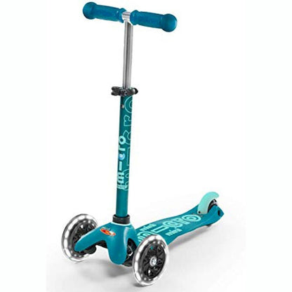 Scooter Mini Micro Deluxe Aqua con Luz Led