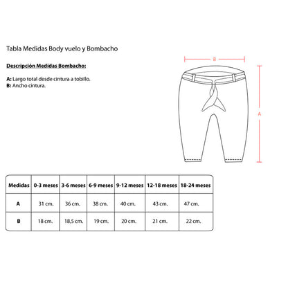 Conjunto Body Vuelos y Bombacho Natural listado