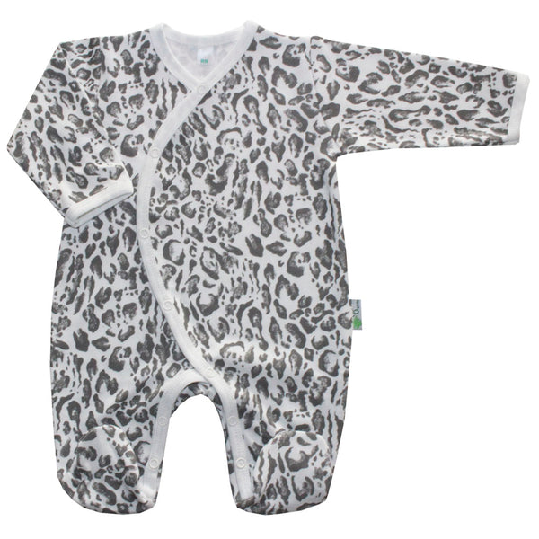 Osito Kimono Blanco Leopardo