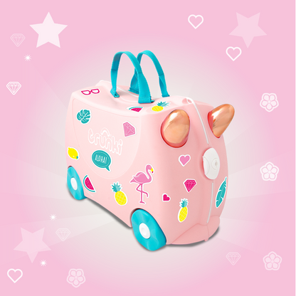 Maleta con ruedas Trunki Flossi Flamenco