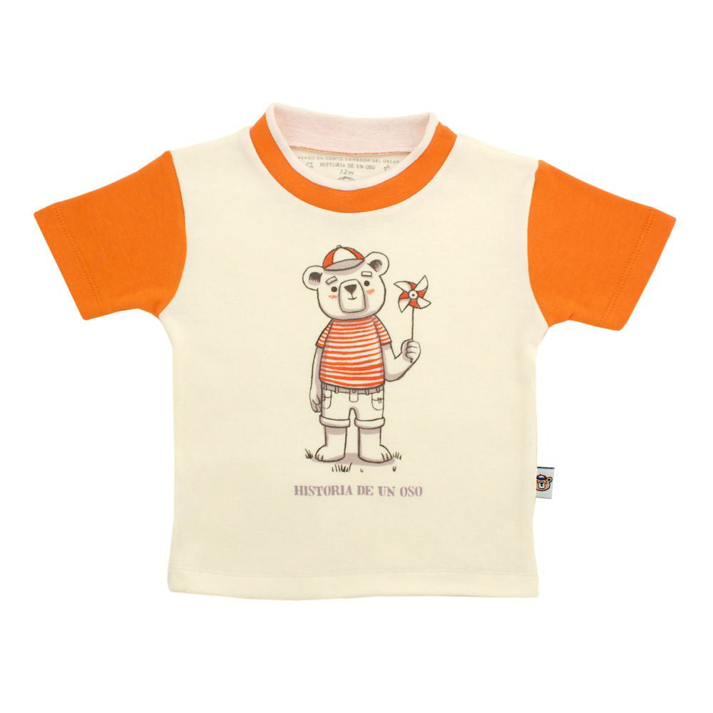 Polera Historia De Un Oso Naranja Niño