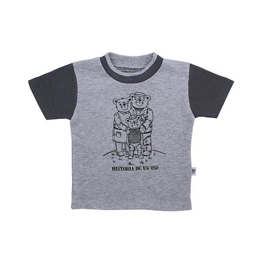 Polera Historia De Un Oso Gris Unisex