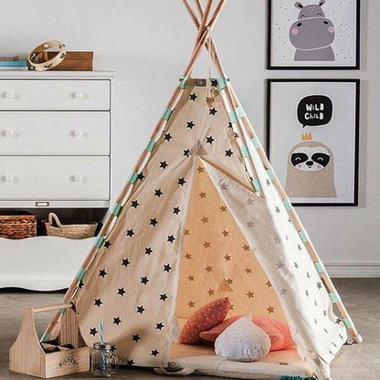 Carpas Tipi Estrellas Turquesa