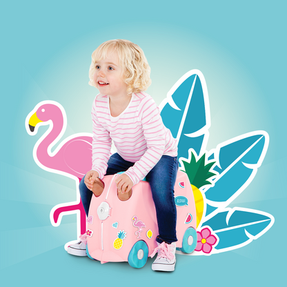 Maleta con ruedas Trunki Flossi Flamenco