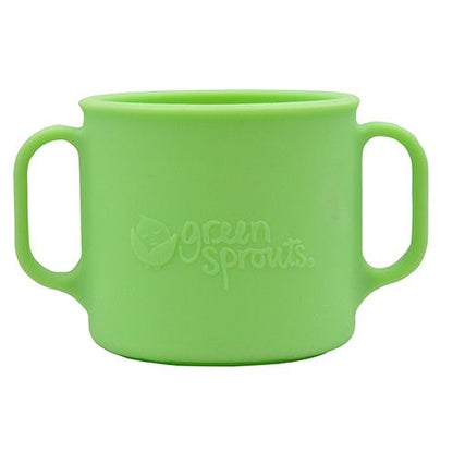 Vaso Silicona con Asas Verde