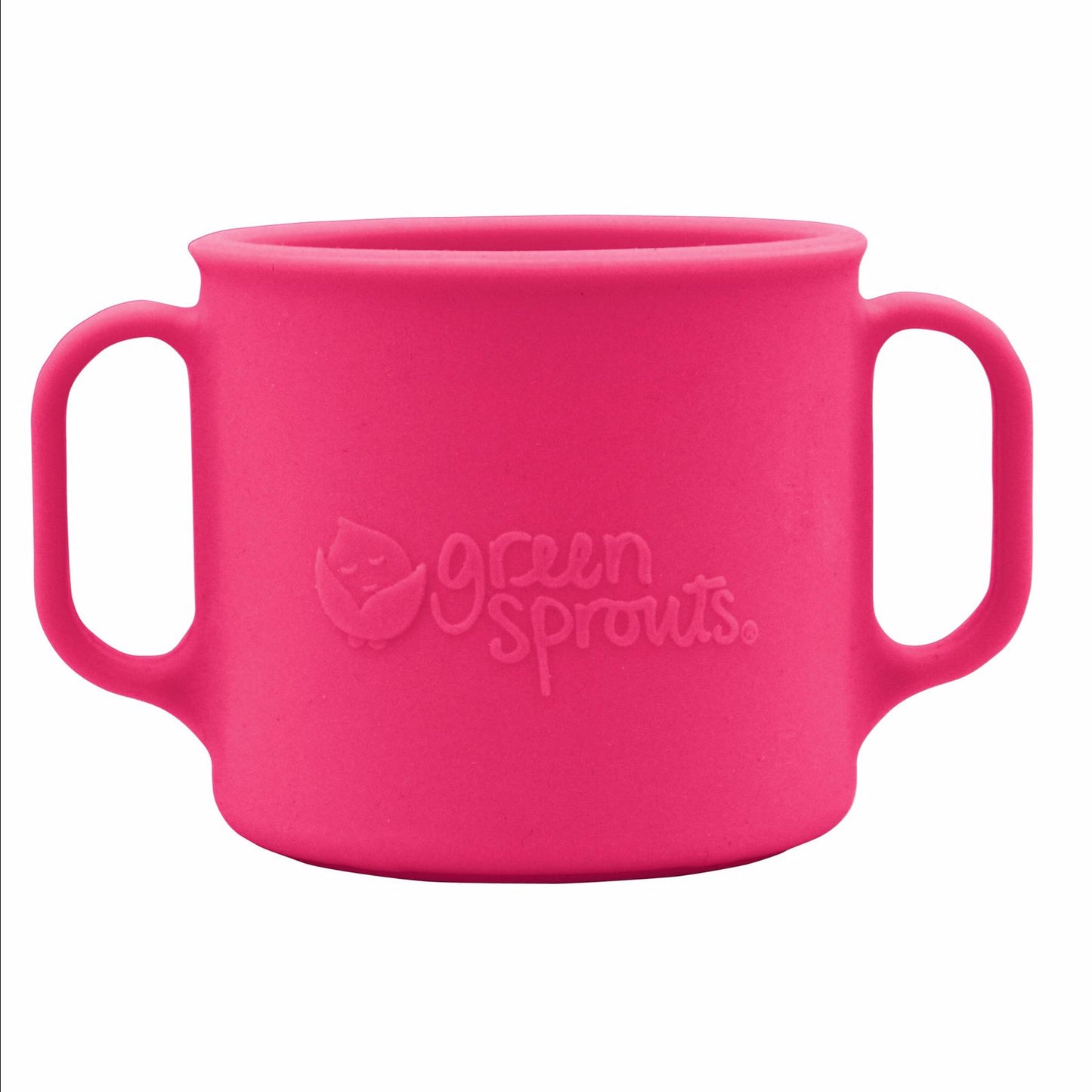 Vaso Silicona con Asas Fucsia