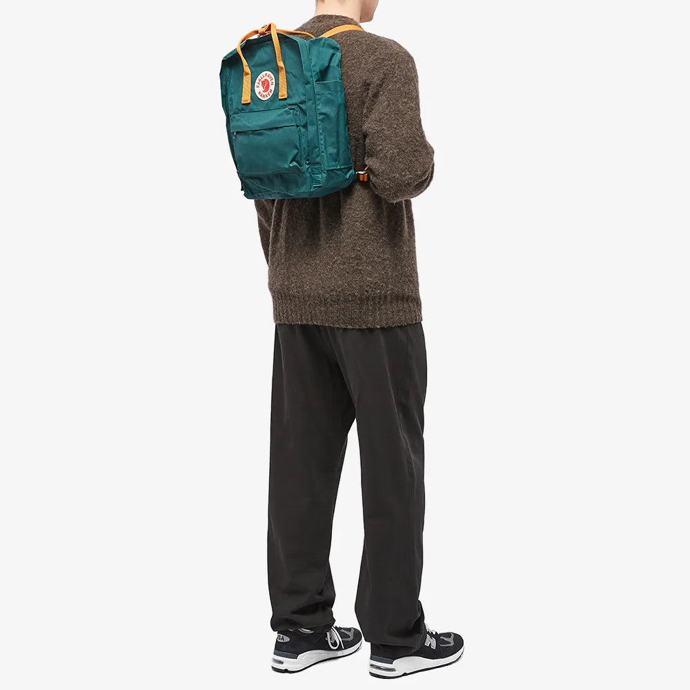 Mochila Kanken Mini Artic Green Spicy Orange Tienda Urbano