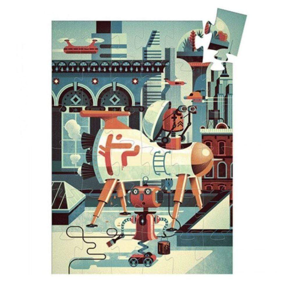 Puzzle Silueta Bob de Robot 36 piezas