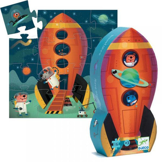 Puzzle Silueta Spaceship 16 pcs