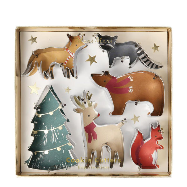 Cortadores de galletas - animales en navidad