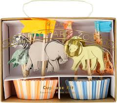 Kit para cupcakes animales de safari