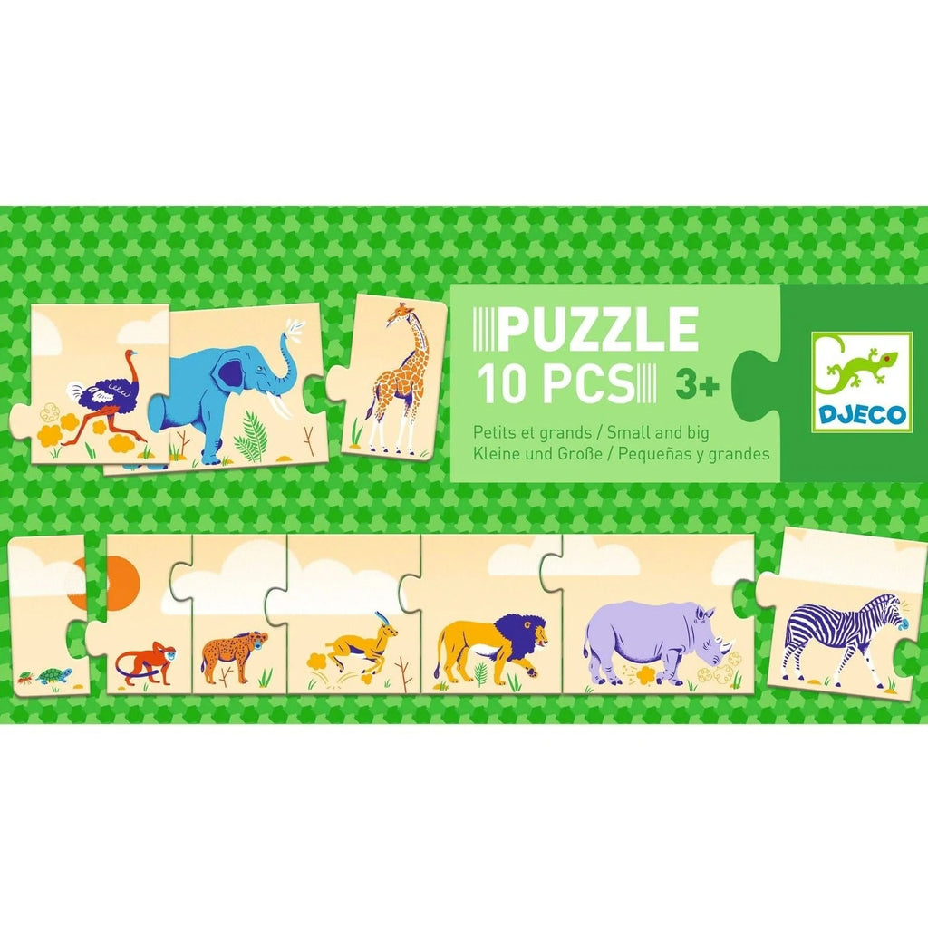 Puzzle Duo Pequeños y Grandes Animales