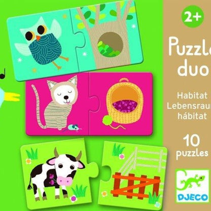 Puzzle Educativo Habitat