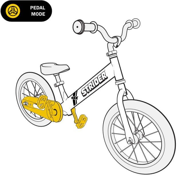 Kit de Pedales para bicicleta Strider 14'