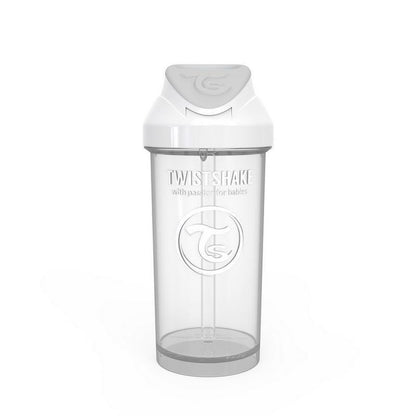 Vaso Blanco con Bombilla 360ml